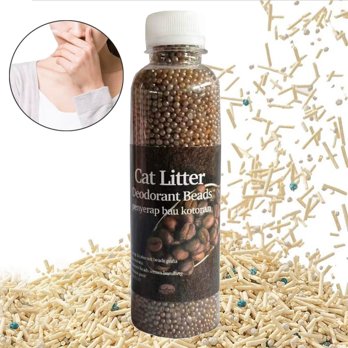 Desodorizante para arenero de gel de sílice, absorbe olores y humedad