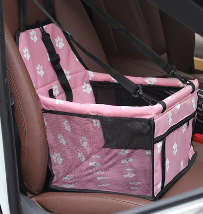 Bolsa asiento de coche para perros pequeños y gatos, impermeable y plegable, con correa de seguridad