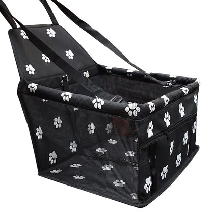 Bolsa asiento de coche para perros pequeños y gatos, impermeable y plegable, con correa de seguridad
