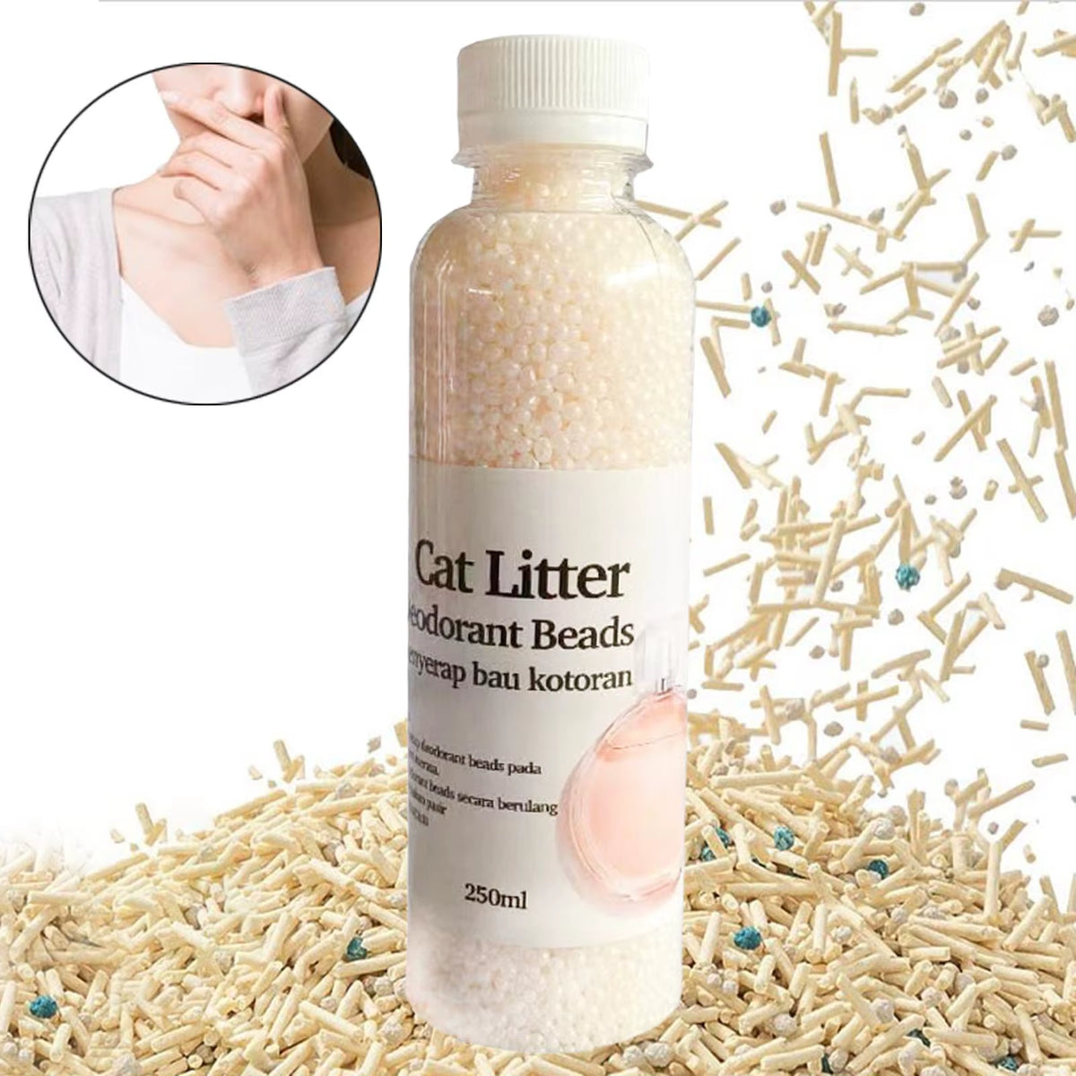 Desodorizante para arenero de gel de sílice, absorbe olores y humedad