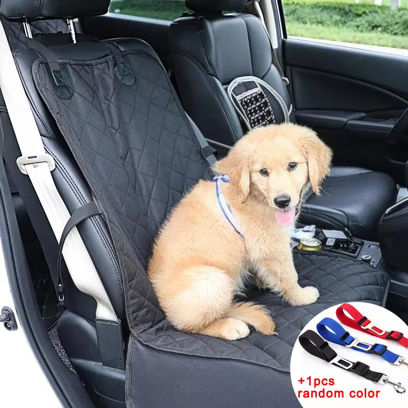 Bolsa asiento de coche para perros pequeños y gatos, impermeable y plegable, con correa de seguridad