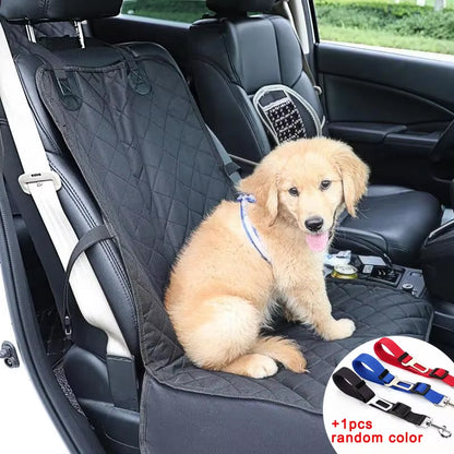 Bolsa asiento de coche para perros pequeños y gatos, impermeable y plegable, con correa de seguridad