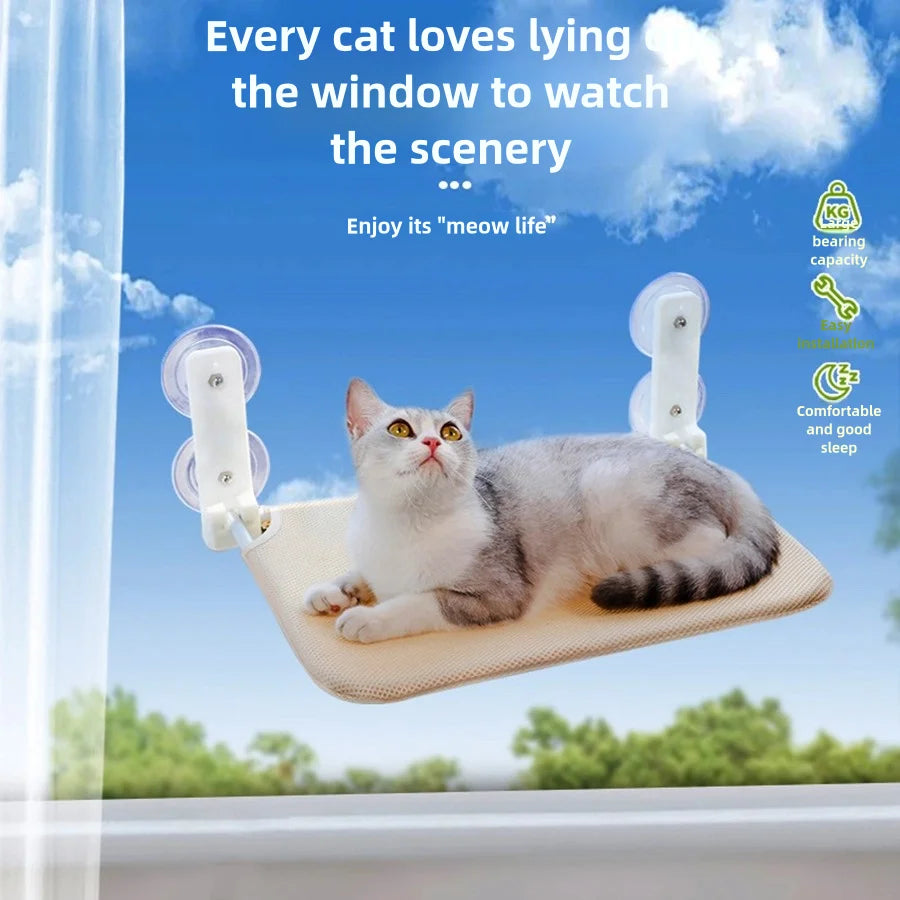 Hamaca de ventana para gatos