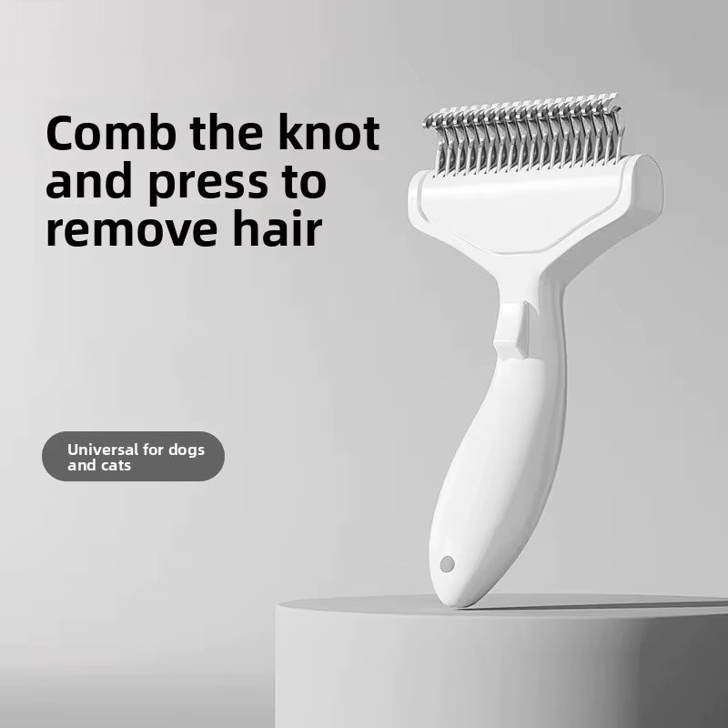 Stainless Steel Dog Hair Removal Brush Comb Pet Hair Remover Brush for Dogs Grooming Tools Pets Dematting Comb Dogs Accessories
