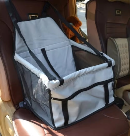 Bolsa asiento de coche para perros pequeños y gatos, impermeable y plegable, con correa de seguridad