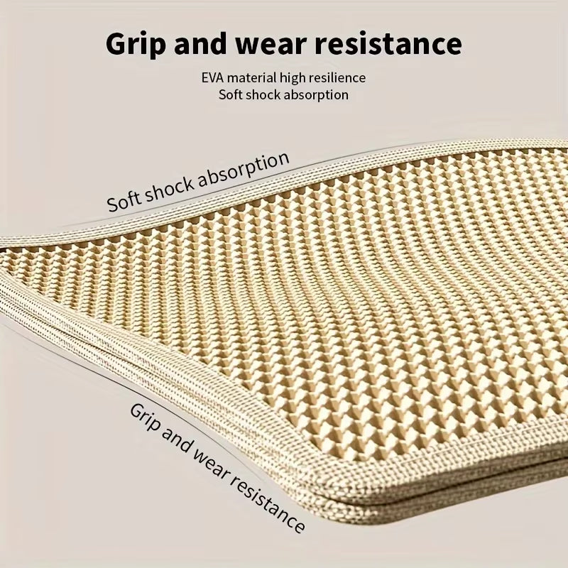 Alfombrilla para arenero de doble capa tipo panal, impermeable y antideslizante